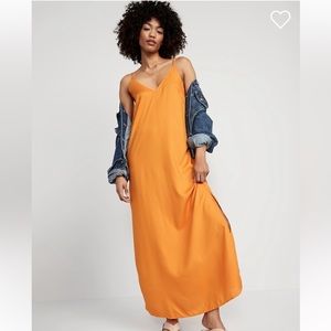 Cute orange summer dress